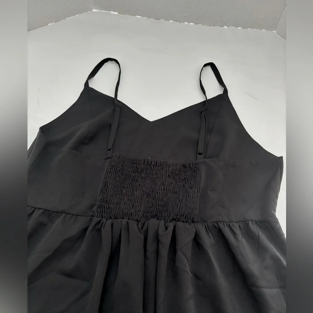 NWOT BLOOMCHIC PLUS SZ 18 RUFFLED LAYERED BLACK /WHITE HEART NECKLINE MAXI DRESS - Picture 13 of 13
